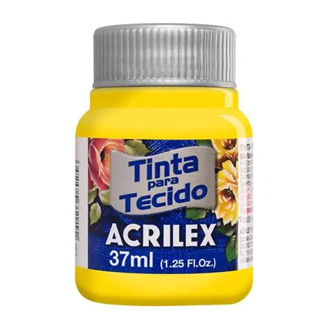 ACRILEX 04140/505 PINTURA P/TELA MATE AMARILLO ORO 37 ML 